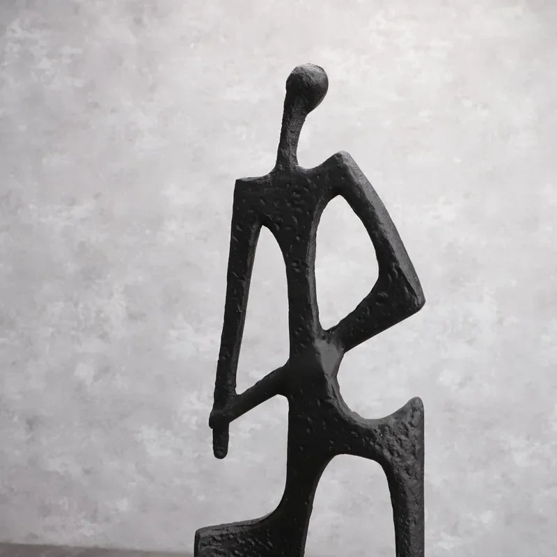 Żeliwna statuetka nóż do siana