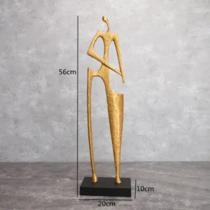Żeliwna statuetka nóż do siana