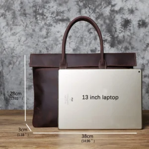 Skórzana torba biznesowa na laptopa