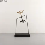 Figurka dekoracyjna metalowa