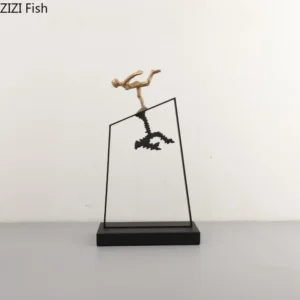 Figurka dekoracyjna metalowa
