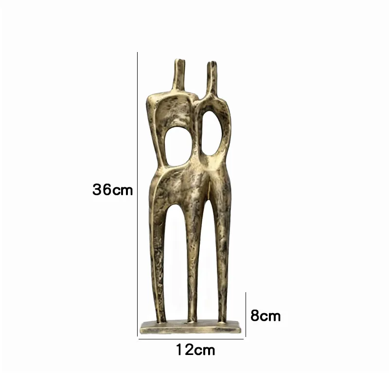 Abstrakcyjna drewniana statuetka minimalistyczna
