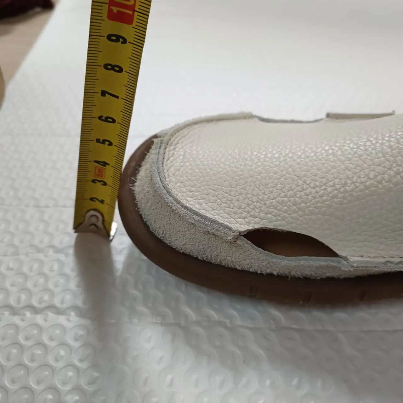 Koznoy 2cm Sandały Ethnic Sewing Natural Genuine Leather Summer Soft Soled Comfy Women Slip on Oxford Loafer Flats Slipper Shoes