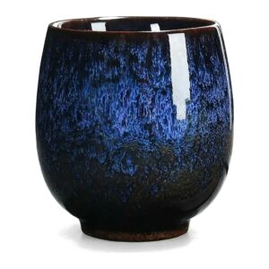Czarka ceramiczna do herbaty 110 ml, szkliwo zmieniane w piecu - zdjęcie główne