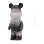 Figura misia z żywicy 50 cm, galwanizowana, dekoracja do salonu - zdjęcie główne