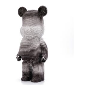 Figura misia z żywicy 50 cm, galwanizowana, dekoracja do salonu - zdjęcie główne