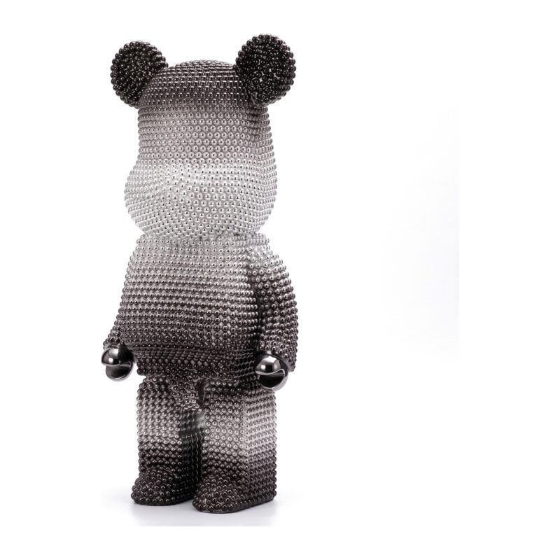 Figura misia z żywicy 50 cm, galwanizowana, dekoracja do salonu - zdjęcie główne