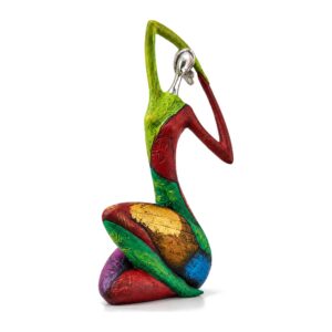 Figurka abstrakcyjna kobieta z żywicy, kolorowa, 23-35 cm, 3 modele - zdjęcie główne