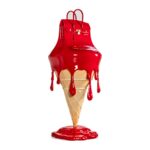 Figurka lody z torebką z żywicy 30,5 cm, rzeźba dekoracyjna pop-art - zdjęcie główne