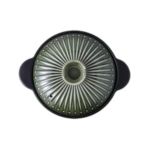 Garnek ceramiczny japoński z pokrywą 2,5-6 l, niebieski lub zielony - wariant zielony, 5 l, wysoki