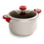 Garnek ciśnieniowy ceramiczny 26 cm 7 l do zup i mięsa, na indukcję - zdjęcie główne