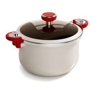 Garnek ciśnieniowy ceramiczny 26 cm 7 l do zup i mięsa, na indukcję - zdjęcie główne