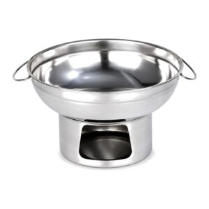 Garnek hot pot z podstawą na podgrzewacz 20 lub 22 cm, stal nierdzewna - zdjęcie główne