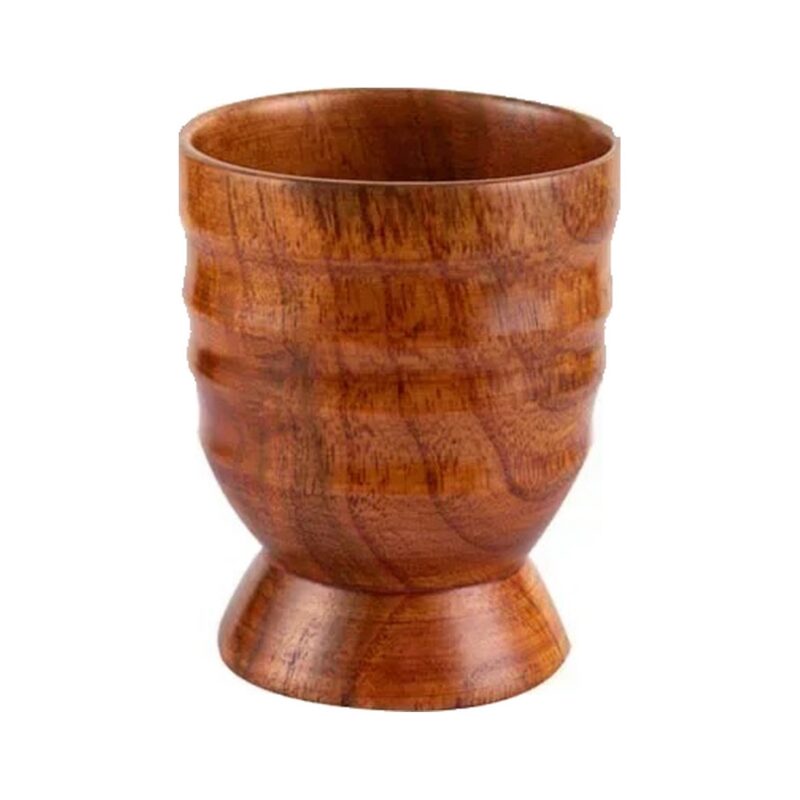 Kubek drewniany w stylu japońskim, 16 kształtów, czarki i kubki 50-280 ml - wariant kielich na nóżce 100 ml