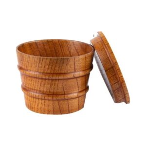 Kubek drewniany w stylu japońskim, 16 kształtów, czarki i kubki 50-280 ml - wariant kubek z pokrywką 210 ml