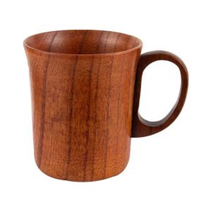 Kubek drewniany w stylu japońskim, 16 kształtów, czarki i kubki 50-280 ml - wariant kubek z uchem 260 ml