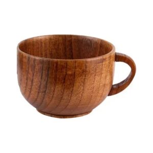 Kubek drewniany w stylu japońskim, 16 kształtów, czarki i kubki 50-280 ml - wariant filiżanka z uchem 200 ml
