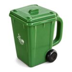 Kubek w kształcie kosza na śmieci 400 ml z pokrywką, ceramiczny - zdjęcie główne