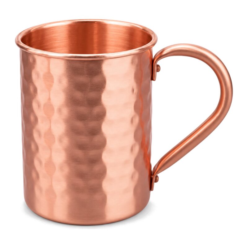 Kubek do Moscow Mule 400 ml, stal z miedzianą powłoką, młotkowany - zdjęcie główne