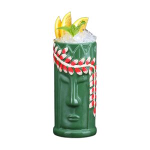 Kubek tiki ceramiczny do koktajli, wiele wzorów, 250-770 ml - wariant wzór C, 530 ml