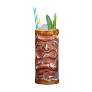 Kubek tiki ceramiczny do koktajli, wiele wzorów, 250-770 ml - wariant wzór A, 380 ml