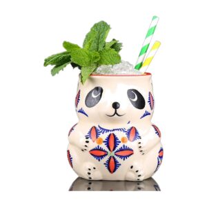 Kubek tiki ceramiczny do koktajli, wiele wzorów, 250-770 ml - wariant wzór F, 500 ml