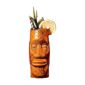 Kubek tiki ceramiczny do koktajli, wiele wzorów, 250-770 ml - wariant wzór I, 415 ml