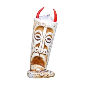 Kubek tiki ceramiczny do koktajli, wiele wzorów, 250-770 ml - wariant wzór AM, 530 ml