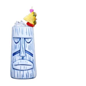 Kubek tiki ceramiczny do koktajli, wiele wzorów, 250-770 ml - wariant wzór AN, 520 ml