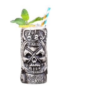 Kubek tiki ceramiczny do koktajli, wiele wzorów, 250-770 ml - wariant wzór AL, 550 ml