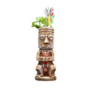 Kubek tiki ceramiczny do koktajli, wiele wzorów, 250-770 ml - wariant wzór V, 450 ml