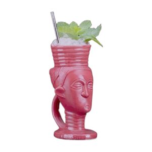 Kubek tiki ceramiczny do koktajli, wiele wzorów, 250-770 ml - wariant wzór Z1, 280 ml