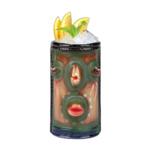 Kubek tiki ceramiczny do koktajli, wiele wzorów, 250-770 ml - wariant wzór X2, 590 ml