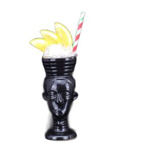Kubek tiki ceramiczny do koktajli, wiele wzorów, 250-770 ml - wariant wzór Z2, 280 ml