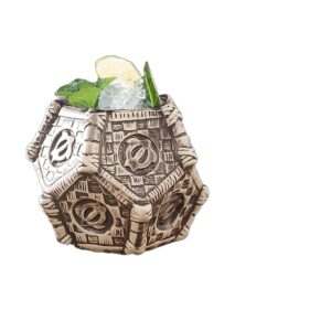 Kubek tiki ceramiczny do koktajli, wiele wzorów, 250-770 ml - wariant wzór AE, 465 ml