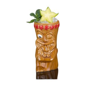 Kubek tiki ceramiczny do koktajli, wiele wzorów, 250-770 ml - wariant wzór AV, 450 ml