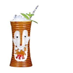Kubek tiki ceramiczny do koktajli, wiele wzorów, 250-770 ml - wariant wzór AW, 510 ml