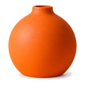 Mały wazon ceramiczny matowy z wąską szyjką, nordycki, 3 kolory - zdjęcie główne