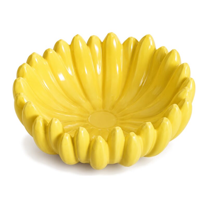 Misa ceramiczna na owoce w kształcie bananów 27 cm, żółta - zdjęcie główne