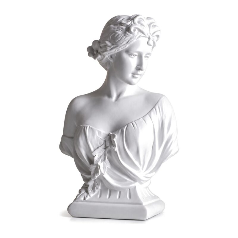 Popiersie Wenus z żywicy 29 cm, biała figurka greckiej bogini - zdjęcie główne