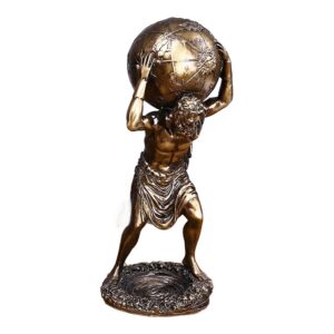 Figurka Atlas z żywicy w stylu greckim