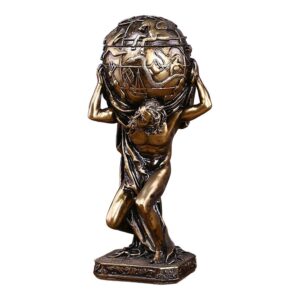 Figurka Atlas z żywicy w stylu greckim