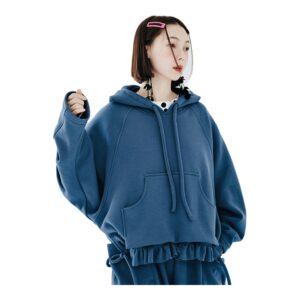 Bluza Damska Z Aksamitu - Ciepła Z Kieszeniami