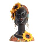 Afrykańska Kobieta - Figurka Z Żywicy