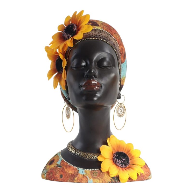Afrykańska Kobieta - Figurka Z Żywicy