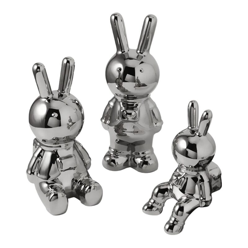 Uroczy Ceramiczny Królik - Elegancka Dekoracja