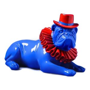 Kolorowy Buldog Angielski - Figurka Graffiti