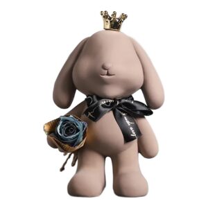 Nordyckie Uroki - Rzeźbione Figurki Eyeless Królika z Żywicy