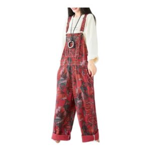 Jeansowe Ogrodniczki Damskie - Boyfriend Fit, Casual Look
