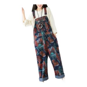 Jeansowe Ogrodniczki Damskie - Boyfriend Fit, Casual Look